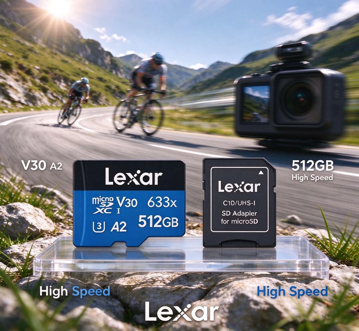 Memory Card Ssd - Lexar, seria BLUE, karta pamięci microSDXC