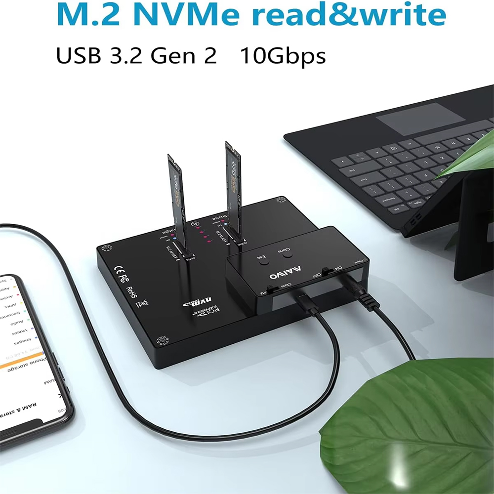 MAIWO 2-bayowa stacja dokująca – 8Tb M2 Nvme Ssd recenzja i cena