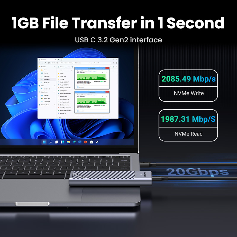 UGREEN 20Gbps M2 SSD Case M.2  – 8Tb M2 Nvme Ssd recenzja i cena